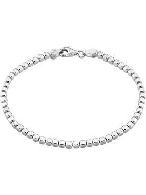 925 Sterling Silver Organic Bead Bracelet for Women & Men - Elegant Gift